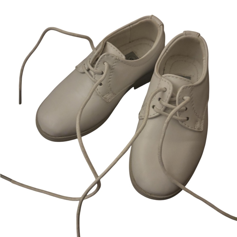 Classic White Lace-Up Shoes
